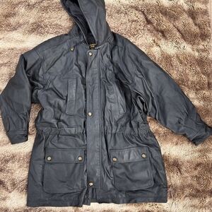 Vintage Black Leather Puffer Bomber Jacket | Y2K Moto Streetwear Minimalist